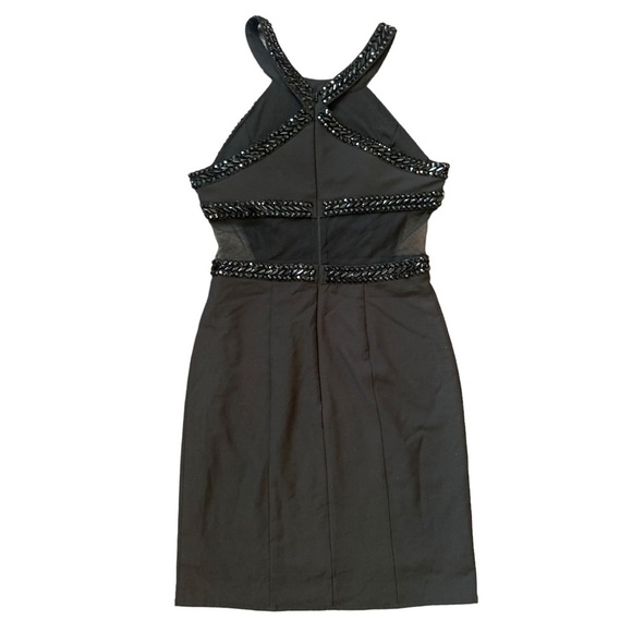 Gianni Bini Semi-formal beaded cocktail little black dress size small - Picture 5 of 8